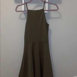 Formal olive green dress